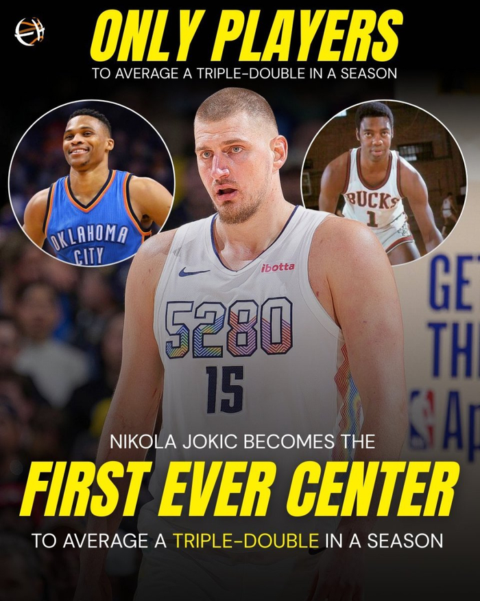 掘金球星约基奇冲击历史纪录：连续两年场均三